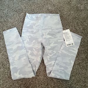 lululemon athletica Gray Camo Leggings